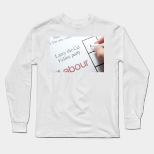 UK elections Vote Larry the Cat Long Sleeve T-Shirt